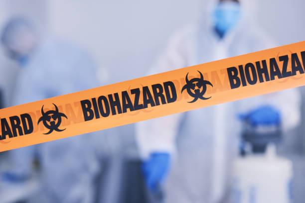 Professional Biohazard Cleanup technician working in Millstadt, IL